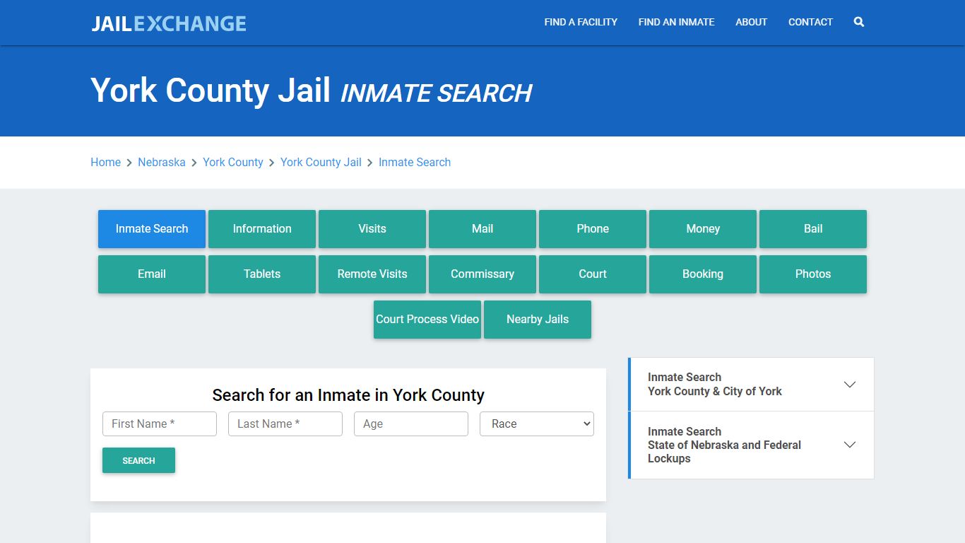 York County Jail, NE Inmate Search: Roster & Mugshots